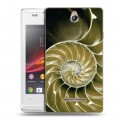 Дизайнерский пластиковый чехол для Sony Xperia E Абстракции Спираль