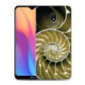 Дизайнерский силиконовый с усиленными углами чехол для Xiaomi RedMi 8A Абстракции Спираль