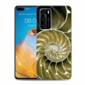 Дизайнерский силиконовый с усиленными углами чехол для Huawei P40 Абстракции Спираль