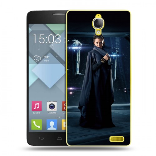 Дизайнерский пластиковый чехол для Alcatel One Touch Idol X Star Wars : The Last Jedi