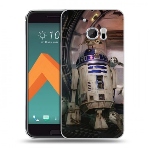Дизайнерский пластиковый чехол для HTC 10 Star Wars : The Last Jedi