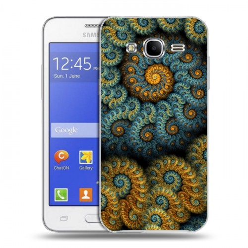 Дизайнерский силиконовый чехол для Samsung Galaxy J7 Абстракции Спираль