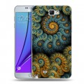 Дизайнерский пластиковый чехол для Samsung Galaxy Note 2 Абстракции Спираль