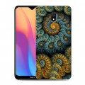 Дизайнерский силиконовый с усиленными углами чехол для Xiaomi RedMi 8A Абстракции Спираль