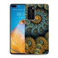 Дизайнерский пластиковый чехол для Huawei P40 Абстракции Спираль