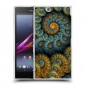 Дизайнерский пластиковый чехол для Sony Xperia Z Ultra  Абстракции Спираль