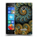 Дизайнерский пластиковый чехол для Microsoft Lumia 435 Абстракции Спираль