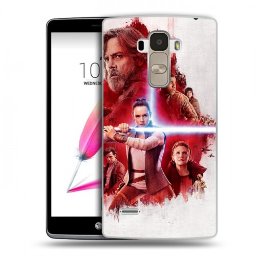 Дизайнерский пластиковый чехол для LG G4 Stylus Star Wars : The Last Jedi