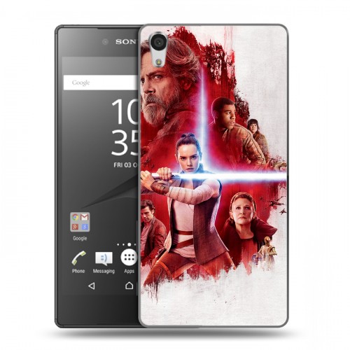 Дизайнерский пластиковый чехол для Sony Xperia Z5 Premium Star Wars : The Last Jedi