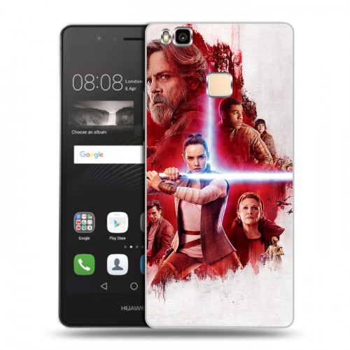 Дизайнерский пластиковый чехол для Huawei P9 Lite Star Wars : The Last Jedi