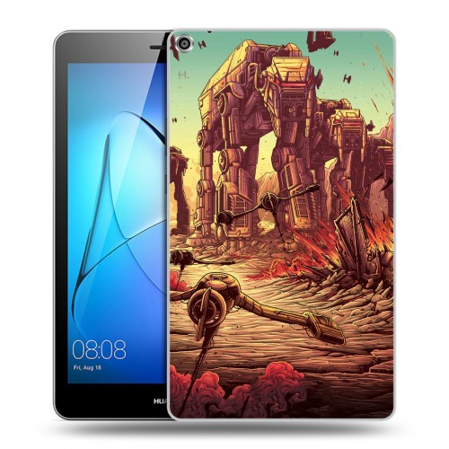Дизайнерский силиконовый чехол для Huawei MediaPad T3 8 Star Wars : The Last Jedi