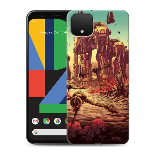 Дизайнерский силиконовый чехол для Google Pixel 4 XL Star Wars : The Last Jedi