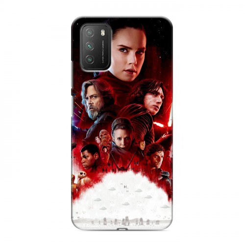 Дизайнерский пластиковый чехол для Xiaomi Poco M3 Star Wars : The Last Jedi