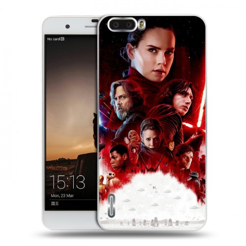 Дизайнерский силиконовый чехол для Huawei Honor 6 Plus Star Wars : The Last Jedi
