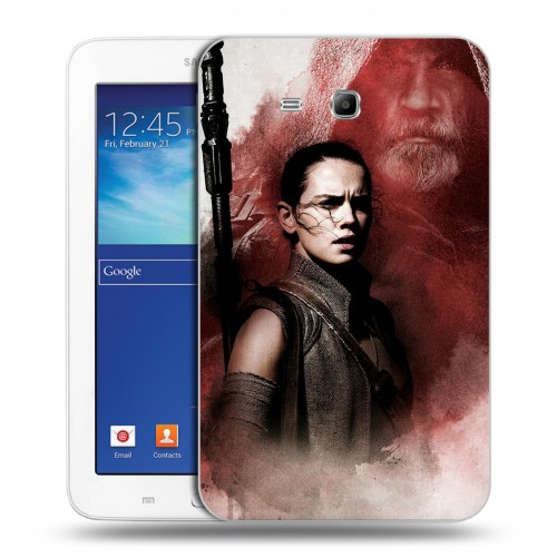Дизайнерский силиконовый чехол для Samsung Galaxy Tab 3 Lite Star Wars : The Last Jedi