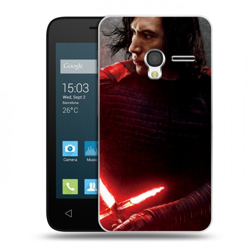 Дизайнерский пластиковый чехол для Alcatel One Touch Pixi 3 (4.0) Star Wars : The Last Jedi