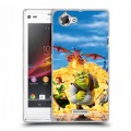 Дизайнерский пластиковый чехол для Sony Xperia L Шрек