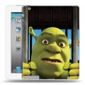 Дизайнерский пластиковый чехол для Ipad 2/3/4 Шрек