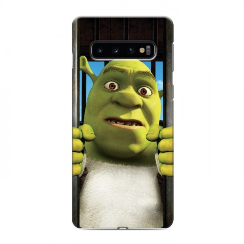 Дизайнерский силиконовый чехол для Samsung Galaxy S10 Шрек