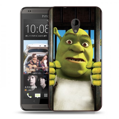 Дизайнерский силиконовый чехол для HTC Desire 700 Шрек