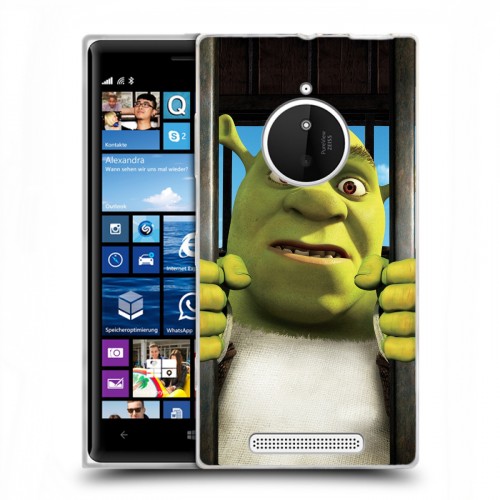 Дизайнерский пластиковый чехол для Nokia Lumia 830 Шрек