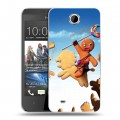 Дизайнерский пластиковый чехол для HTC Desire 300 Шрек