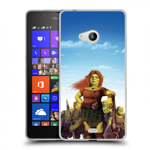 Дизайнерский пластиковый чехол для Microsoft Lumia 540 Шрек