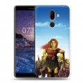 Дизайнерский пластиковый чехол для Nokia 7 Plus Шрек