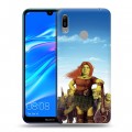 Дизайнерский пластиковый чехол для Huawei Y6 (2019) Шрек