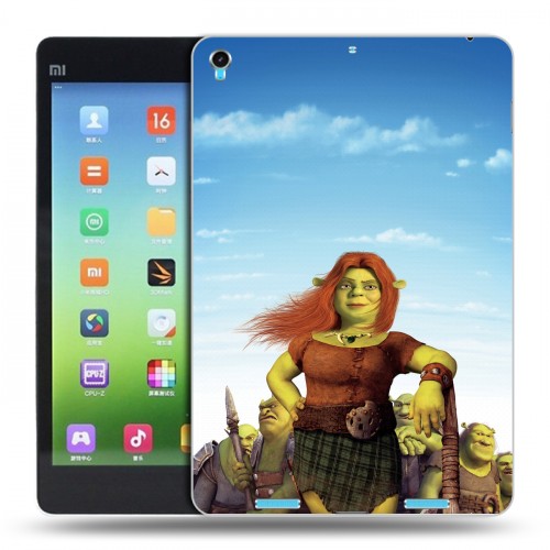 Дизайнерский силиконовый чехол для Xiaomi MiPad Шрек