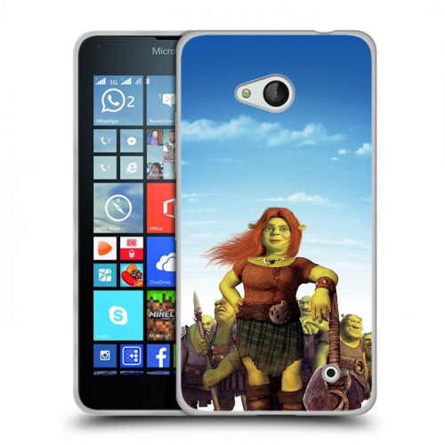 Дизайнерский пластиковый чехол для Microsoft Lumia 640 Шрек