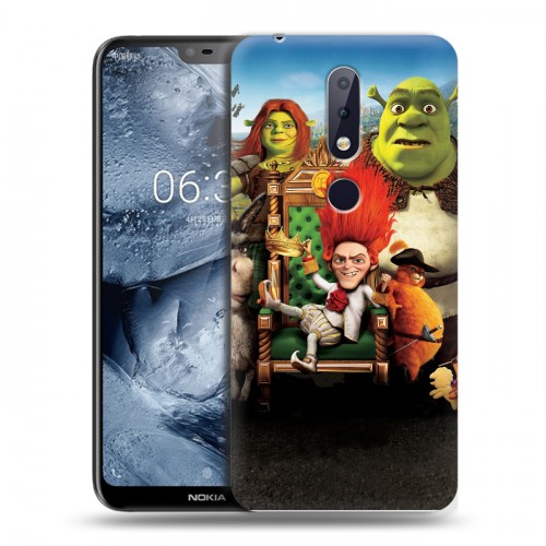 Дизайнерский пластиковый чехол для Nokia 6.1 Plus Шрек