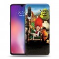 Дизайнерский силиконовый с усиленными углами чехол для Xiaomi Mi9 Шрек