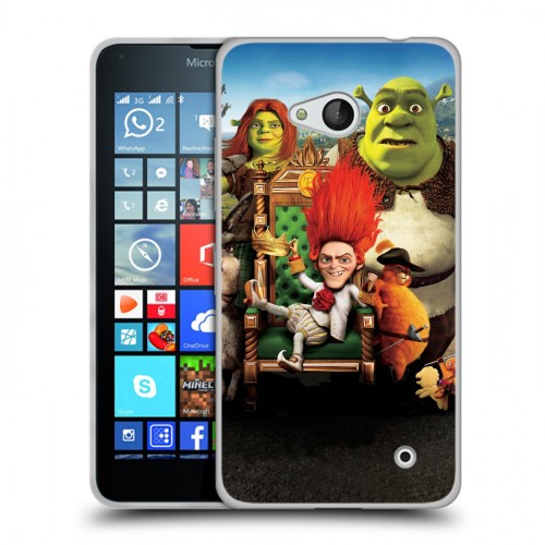 Дизайнерский пластиковый чехол для Microsoft Lumia 640 Шрек