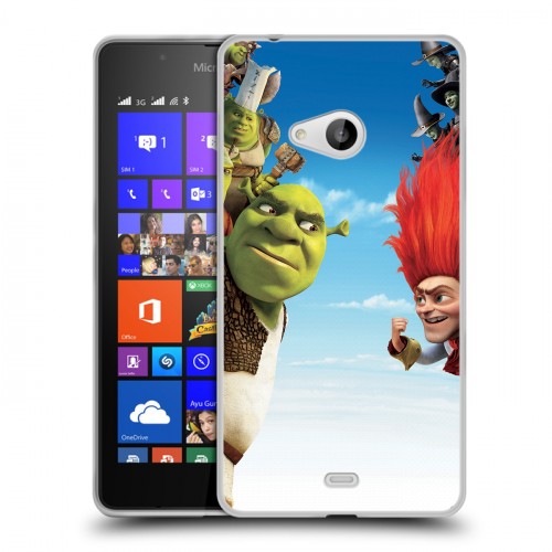 Дизайнерский пластиковый чехол для Microsoft Lumia 540 Шрек