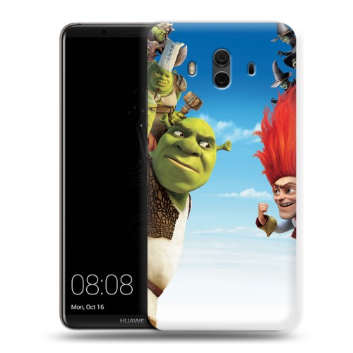 Дизайнерский пластиковый чехол для Huawei Mate 10 Шрек