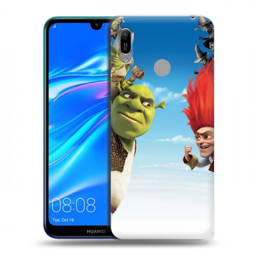 Дизайнерский пластиковый чехол для Huawei Y6 (2019) Шрек