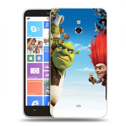 Дизайнерский пластиковый чехол для Nokia Lumia 1320 Шрек