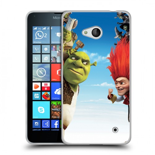 Дизайнерский пластиковый чехол для Microsoft Lumia 640 Шрек