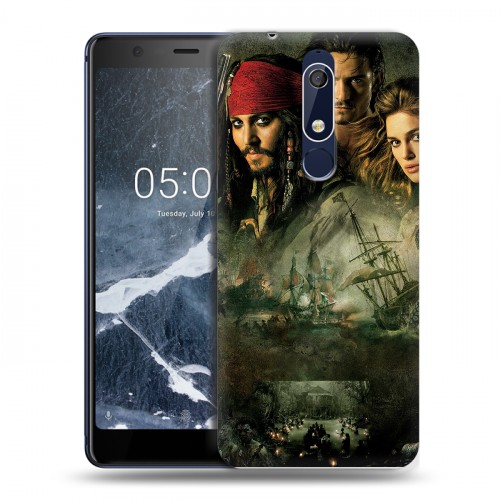 Дизайнерский пластиковый чехол для Nokia 5.1 	 Пираты карибского моря