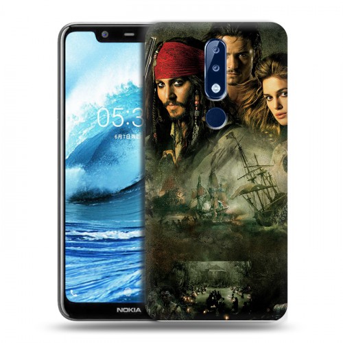 Дизайнерский силиконовый чехол для Nokia 5.1 Plus 	 Пираты карибского моря