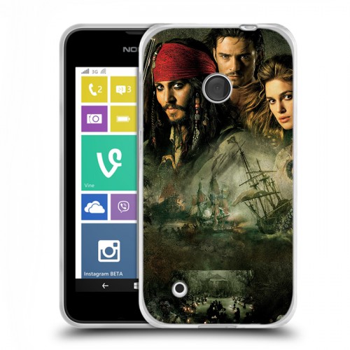 Дизайнерский пластиковый чехол для Nokia Lumia 530 	 Пираты карибского моря