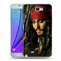 Дизайнерский пластиковый чехол для Samsung Galaxy Note 2 	 Пираты карибского моря