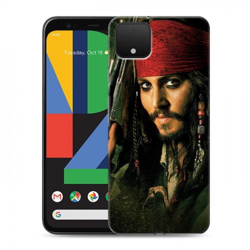 Дизайнерский пластиковый чехол для Google Pixel 4 XL 	 Пираты карибского моря