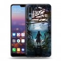 Дизайнерский силиконовый с усиленными углами чехол для Huawei P20 Pro 	 Пираты карибского моря