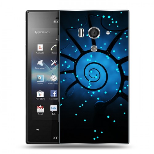 Дизайнерский пластиковый чехол для Sony Xperia acro S Абстракции Спираль