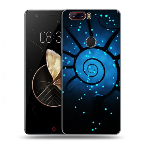 Дизайнерский пластиковый чехол для ZTE Nubia Z17 Абстракции Спираль