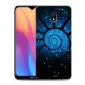 Дизайнерский силиконовый с усиленными углами чехол для Xiaomi RedMi 8A Абстракции Спираль