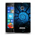 Дизайнерский пластиковый чехол для Microsoft Lumia 435 Абстракции Спираль