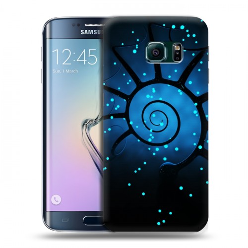 Дизайнерский пластиковый чехол для Samsung Galaxy S6 Edge Абстракции Спираль
